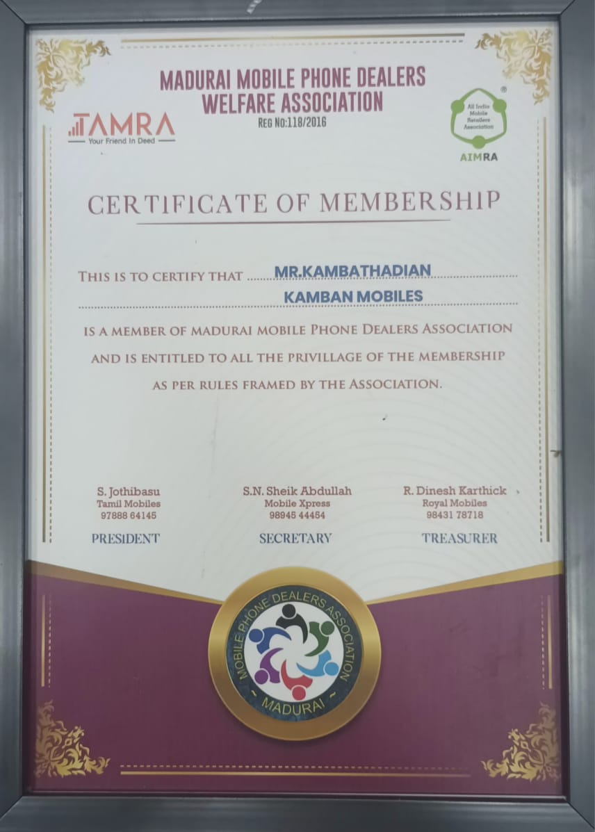 Membership Certificate Front